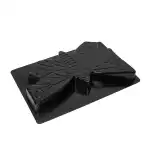 Sablon decor model fluture 44 x 38 x 43 cm Material plastic Culoare Negru, engros