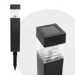 Lampa solara detasabila negru alb cald 57 x 57 x 28, en-gros