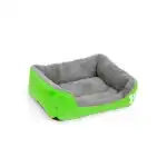 Pat Culcus pentru Caine sau Pisica Dimensiuni 42x32 cm Culoare Verde Material Moale si Pufos, en-gros