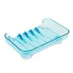 Sapuniera albastra cu ventuze plastic 13 x 10 x 3 cm Family, angro