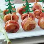 Betisoare pentru aperitiv decorate brad de Craciun 8.5 cm, engros