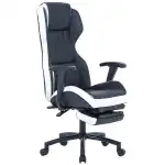 Krzesło wykonawcze US77 Kronos, czarno-białe, 65x64x114-122 cm, hurtownia Supreva
