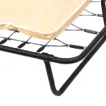 Star folding bed, black, 190x80x25 cm, wholesale Supreva