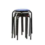Alicante fixed stool, black, 30x30x45 cm, wholesale Supreva