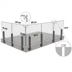 Railing support, wall mount, wholesale Supreva