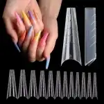 Smart Forms Ballerina Nail Tips, 120pcs, reusable