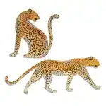 Leopard Line Eyelid Makeup Stencils, HO44-4