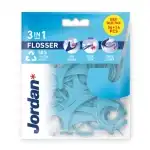 JORDAN DF 3 IN 1 FLOSSER + 14 / ni? fogorvos. fogpiszkálóval /kék/