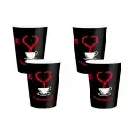 Pahare din carton City Black 7 oz. – 180 ml. 100 buc., engros