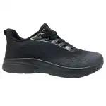 Pantofi sport femeie, 36-41, din textil, negru-gri