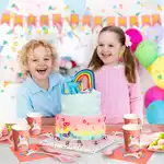 Парти комплект Еднорог за 16 души, чинии, прибори, покривка, салфетки, игра, банер
