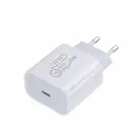 Мрежово зарядно BGTB, Quick Charge PD, 20W, USB Type C, Бяло, съвместимо с iPhone 12