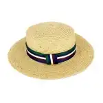 Palarie de soare pentru femeie, palmier, cu bentita colorata