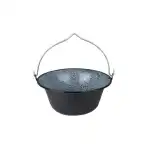 Ceaun emailat rezistent, 25 litri, negru