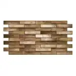 Dekoratív PVC panel, mogyoró, 98x48x0,3 cm, Supreva nagykereskedés