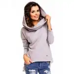 A129, Свободна дамска качулка, Сиво L/XL