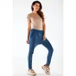M274, pantaloni de trening largi, cu cusături, albastru S/M