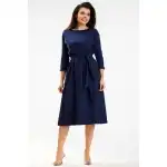 Rochie A343 - Bleumarin - L