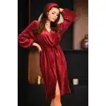 Dress A406 - Burgundy - S