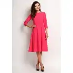 A112, Elegancka sukienka koktajlowa midi, Róż M
