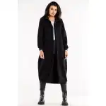 M326, Długa bluza dresowa rozpinana, Czarny L/XL