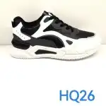 Pantofi sport barbat, 40-45, negru-alb-verde, material inlocuitor, primavara/toamna, H&Q