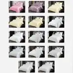 Bed linen, Jacquard, 2 persons, 6 pieces, microfiber and cotton, white, wholesale