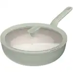 Fedett wok serpenyő Balance SA 28 cm (Wok serpenyő Balance Sage, 28 cm, fedél, Újrahasznosított alumínium, Üveg, Zöld 5413821363714, nagyker
