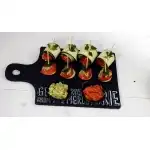 Black&Cream, Placă de brânză, set de 2 boluri și placă din gresie