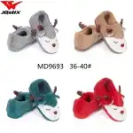 Дамски домашни пантофи, тип ботуши, 36-40, с козина, форма на елен, коледен сезон, многоцветни, Jomix Shoes, търговия на едро, MD9693, търговия на едро