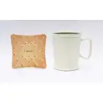 Cană Coffe Bar Latte crem/verde