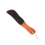 Heel scraper file, sole-shaped wooden handle, Sela Wholesale Supreva