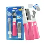Tool for heels 5 pieces callus removal with interchangeable blade, scraper and file, stainless steel, Sela Wholesale Supreva