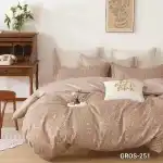 Спален комплект, 6 части, 180х200 см, бежов, с форми на цветя, Casa New Concept, Супрева на едро, GROS-251