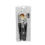 Комплект от 5 четки за грим, Global Fashion Cosmetic Brush, кафява 11798, Supreva