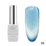 Semi-permanent nail polish, Snow White, 3D Cat Eye, Global Fashion 8ml, 20 21980, Supreva