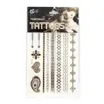 Ideiglenes testtetoválás fém tatto matricák CT-145 17081, nagykereskedés Supreva