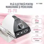 Elektromos körömreszelő, ZS-711, 65W, 35000 rpm, fehér 11060, Supreva nagykereskedés