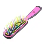 Perie pentru descalcirea parului, cu pieri ondulati din plastic, 7082, roz/multicolor 7679, Supreva
