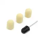 Tartókészlet és 3 db tartalék csiszolópapír elektromos körömvágóhoz, 13*19mm, sárga, szemcse 100 16784, Supreva