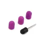 Support set and 3 pieces of spare sandpaper for nail cutter, 10*15mm, lilac, grit 80 16789, wholesale Supreva