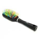 Perie pentru descalcire parului, cu peri ondulati din plastic, 9585RX, negru/multicolor 7590, en gros Supreva
