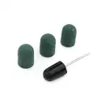 Tartókészlet és 3 db csiszolópapír tartalék elektromos körömvágóhoz, 16*25mm, zöld, szemcse 100 15160, Supreva