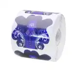 Paper nail construction templates, blue, 300 pcs 11212, wholesale Supreva
