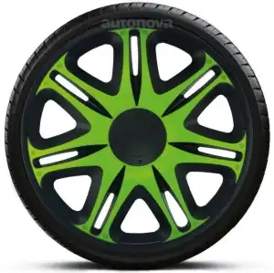 Set jante Nascar Green-Black 16" (4 bucăți)