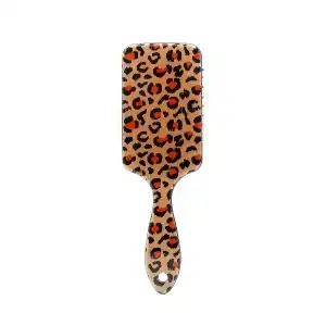 Hair brush, rectangular, Leopard, Brown 20894, wholesale Supreva