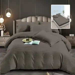 Bed linen with cover, damask-polycotton, 6 pieces 6DPH01 wholesale