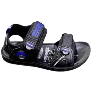 Boys' sandals, 25-30, black-blue, "Deerway", wholesale, 90B