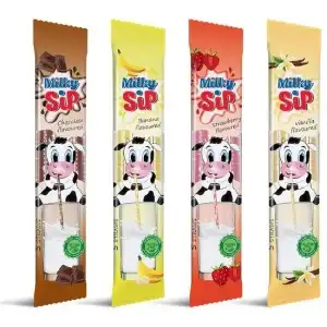 Milky Sip Ízesített Szívószál Vanília 30G (e)