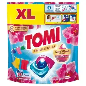 Tomi Power Caps Aromaterápia Mosókapszula Orchidea Makadámia 36Db (e)